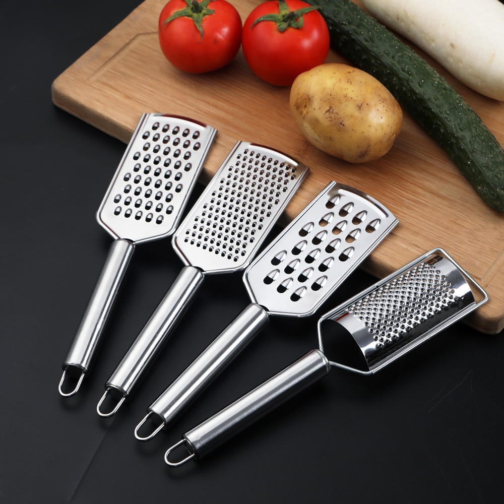 Stainless Steel Handheld Cheese Grater Multi purpose Kitchen Food Graters for Cheese Chocolate Butter Fruit Vegetable