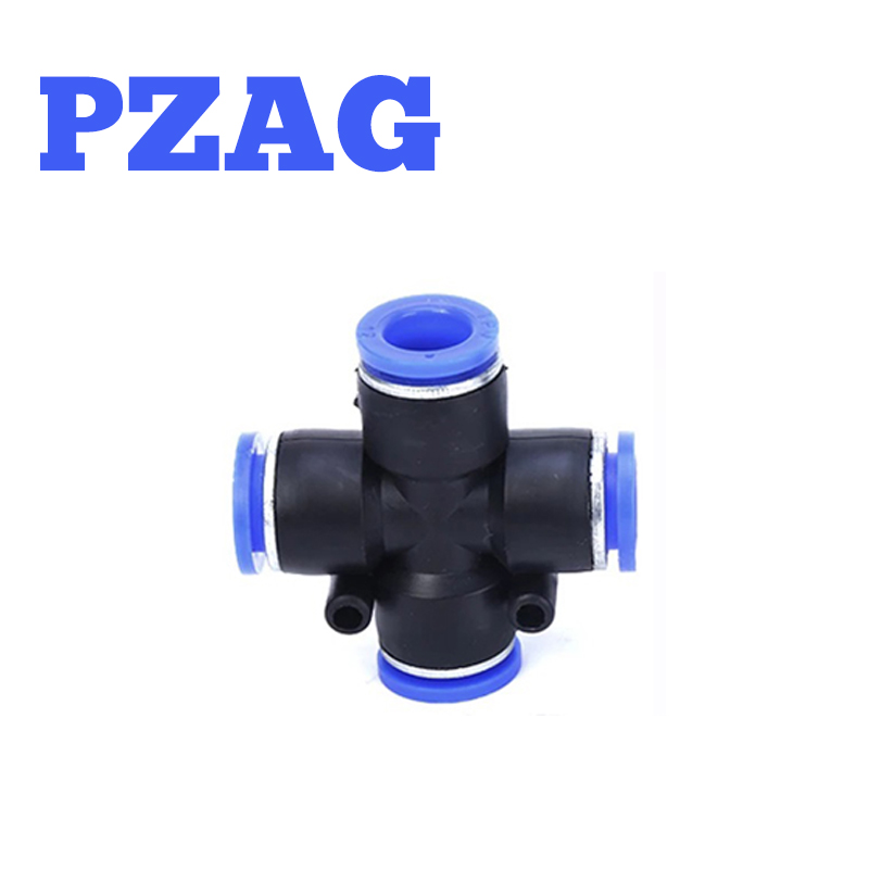 Raccord pneumatique PG/PZAG/PW/PKG/PVG/PEG 6mm à 16mm, raccord en plastique, raccord rapide, 1 pièce: Bleu / 3/8 "