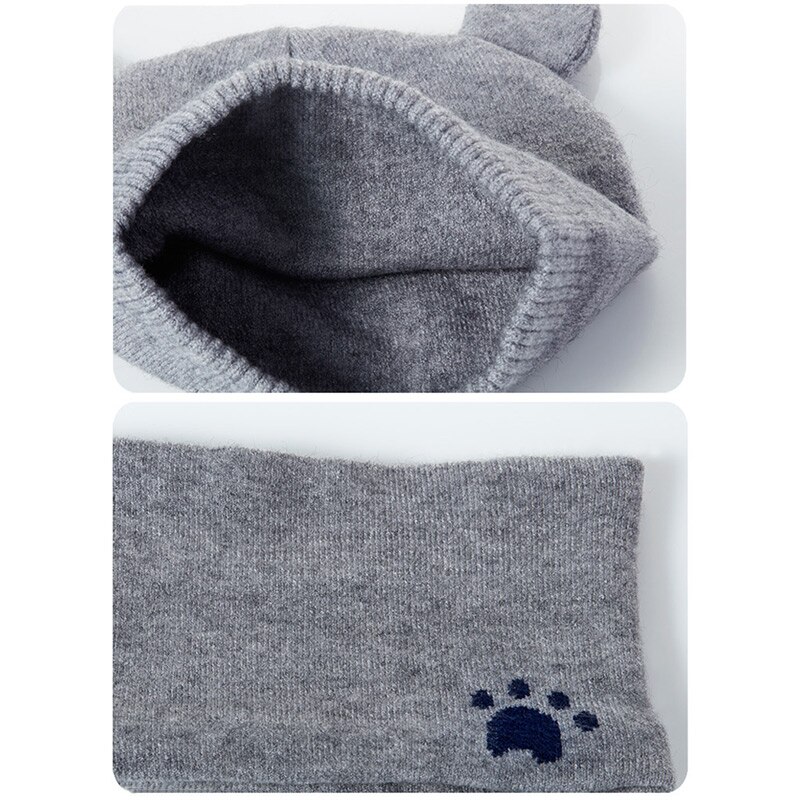 Baby Winter Caps Sjaal Suits Warm Gebreide Beanie Cap Leuke Cartoon Beer Beanie AIC88