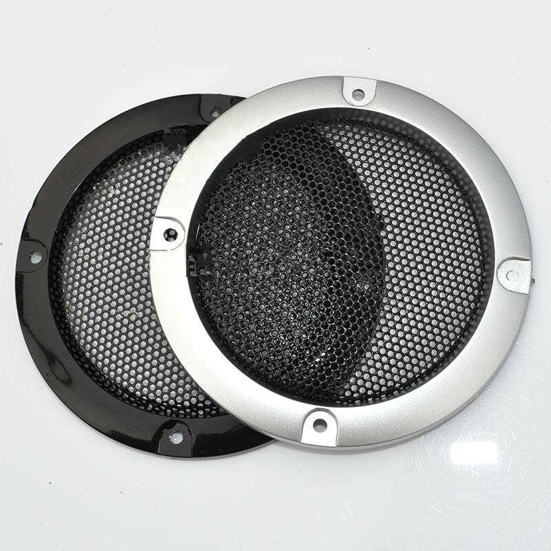 AIYIMA 2pcs 3inch DIY Loudspeakers Protective Cover Nets Speaker Decorative Circle Sound Box Protective Grille