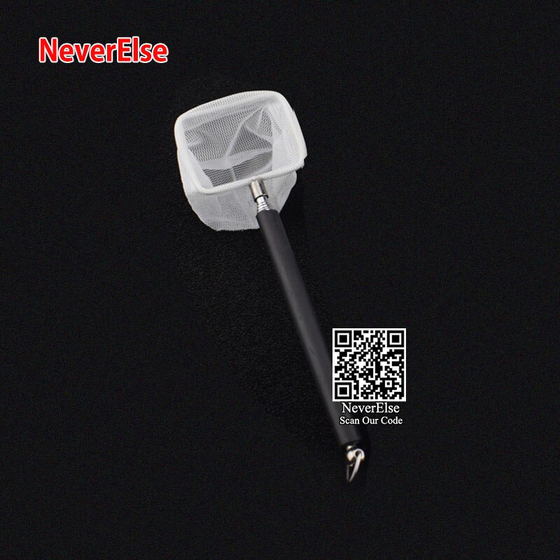 Retractable Aquarium Fish Tank Net to Catch/Feed Small Fish Shrimp, Pocket Cleaning Tools to Remove Algae, Aquarium Accessories: Square