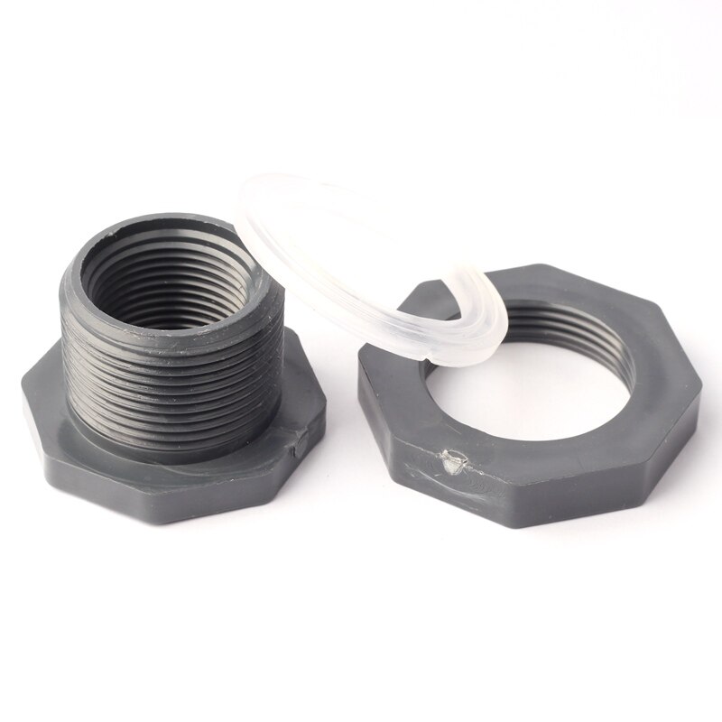 Inner Diameter 32mm G 1'' Female Thread Water Tank Connectors PVC Thicken Material Durable Fish Tank Fittings Aquarium DIY Parts