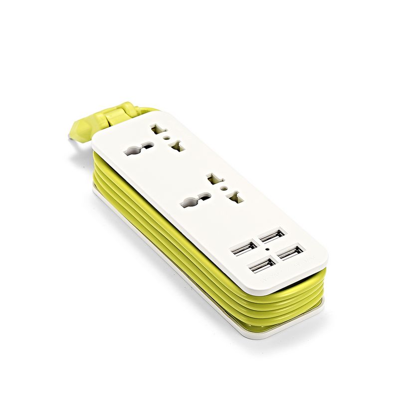 EU Travel Plug Socket EU European Power Extension Adapter 1.5m Cable Power Strip Travel Adapter Smart Phone Charger