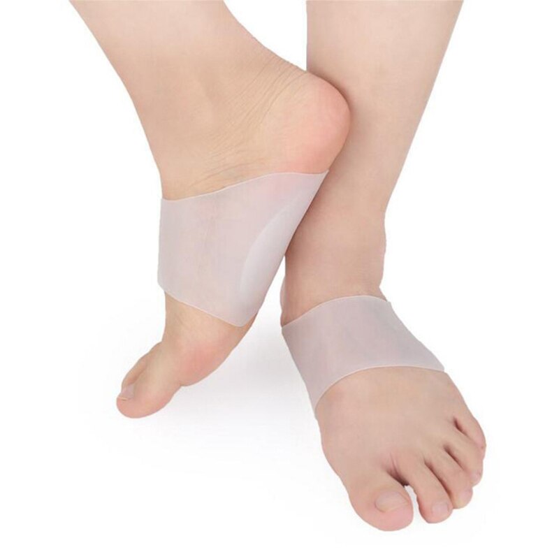 Soft Silicone Socks Pads Foot Support Flat Correction Shape Good Elasticity Women Peds Liners: Default Title