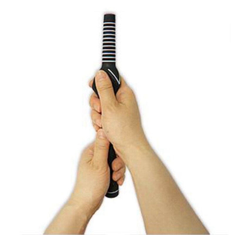 Durable Rubber Golf Golfer Club Grips Swing Training Grip Outdoor Teaching Practice Aid Men Women Right-Handed Golf Grip Black
