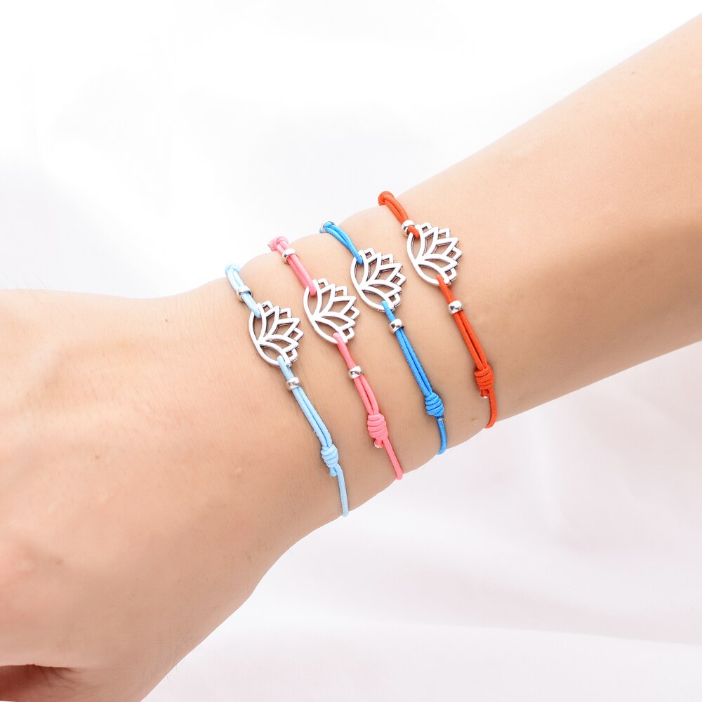 Lubingshine 12 Stks/sets Schildpad Gevlochten Armbanden &amp; Armbanden Voor Vrouwen Kind Verstelbare Palm Charms Yoga Enkelbanden Handgemaakte Sieraden