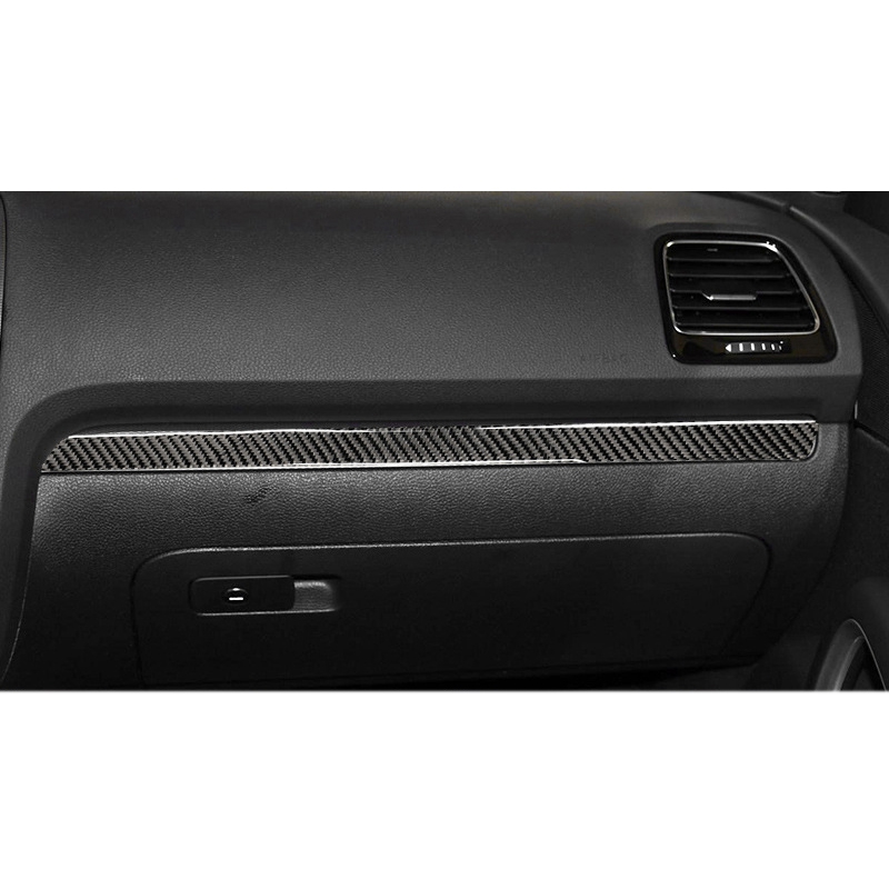 Accessoires de décoration pour tableau de bord intérieur de voiture en Fiber de carbone pour Scirocco R –
