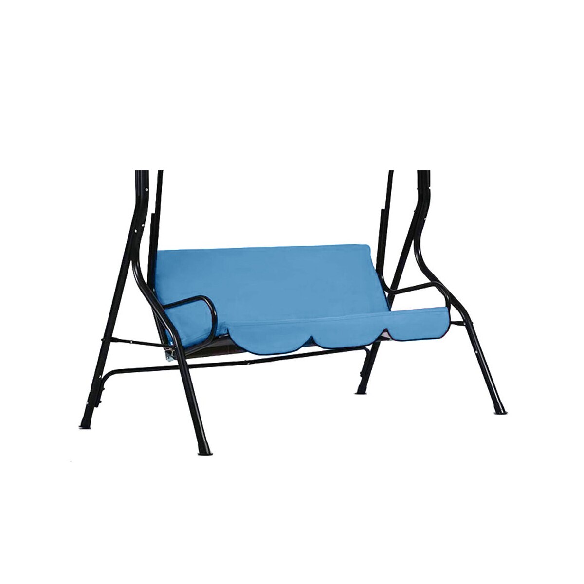 Waterproof Swing Seat Cover Replacement 2/3-Seat Garden Swing Chair Canopy UV Sun Shade Outdoor Chairs Hammock Covers Bag: Blue 3 Seats