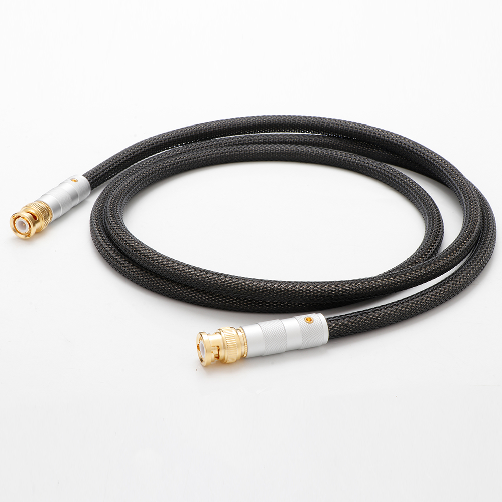 3 ft 75 Ohm Coaxial BNC Extension Cable BNC to RCA RG6 Cable Male BNC to Male RCA Cable - BNC Cable SDI, HD-SDI, CCTV, Came: black / <=0.5m