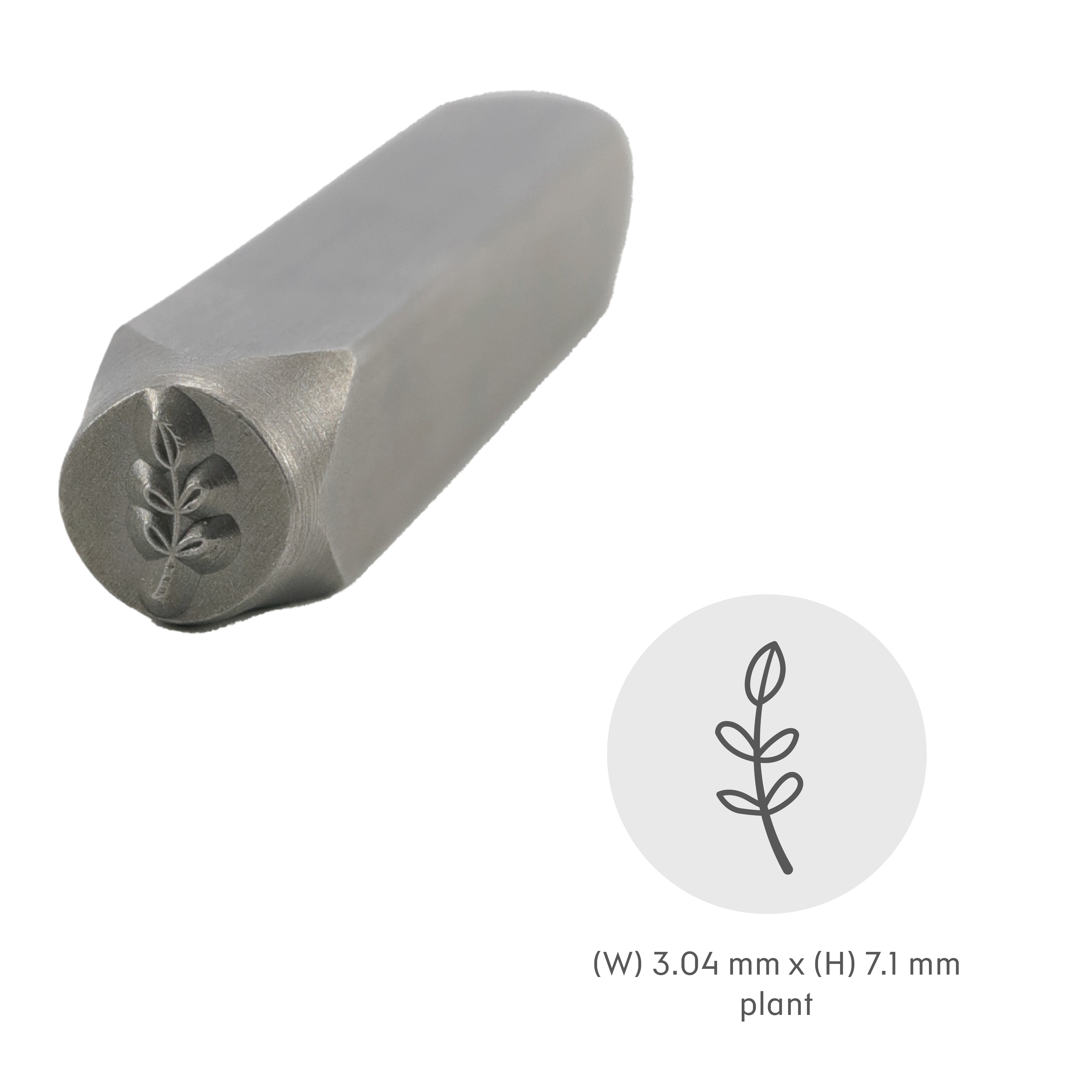 Gör-det-själv-symbol metallstans metallstämplingssats konstellationsläderstämplar, läderlogotyptryckverktyg, smyckesstämpling 1/4 (6mm): Växt -5