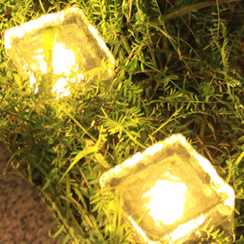 Solar LED Floor Tile Lights Rainproof Underground Night Lamp for Outdoor Garden U90A