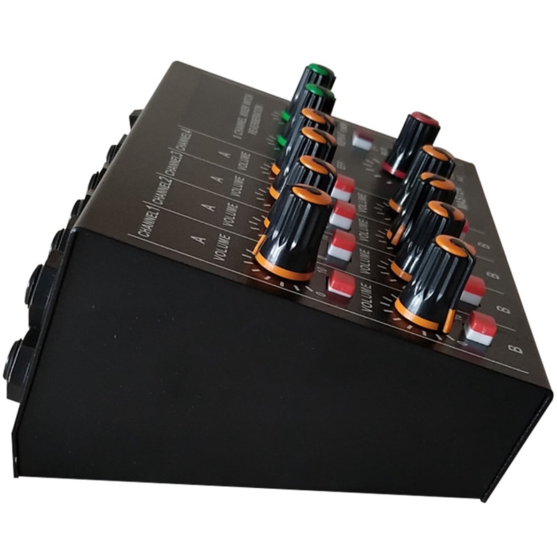Mixing Console Professionele 8-Channel Draagbare Mixer Lagere Noise met Reverb Effect voor Thuis Karaoke Live Stage (EU plug)