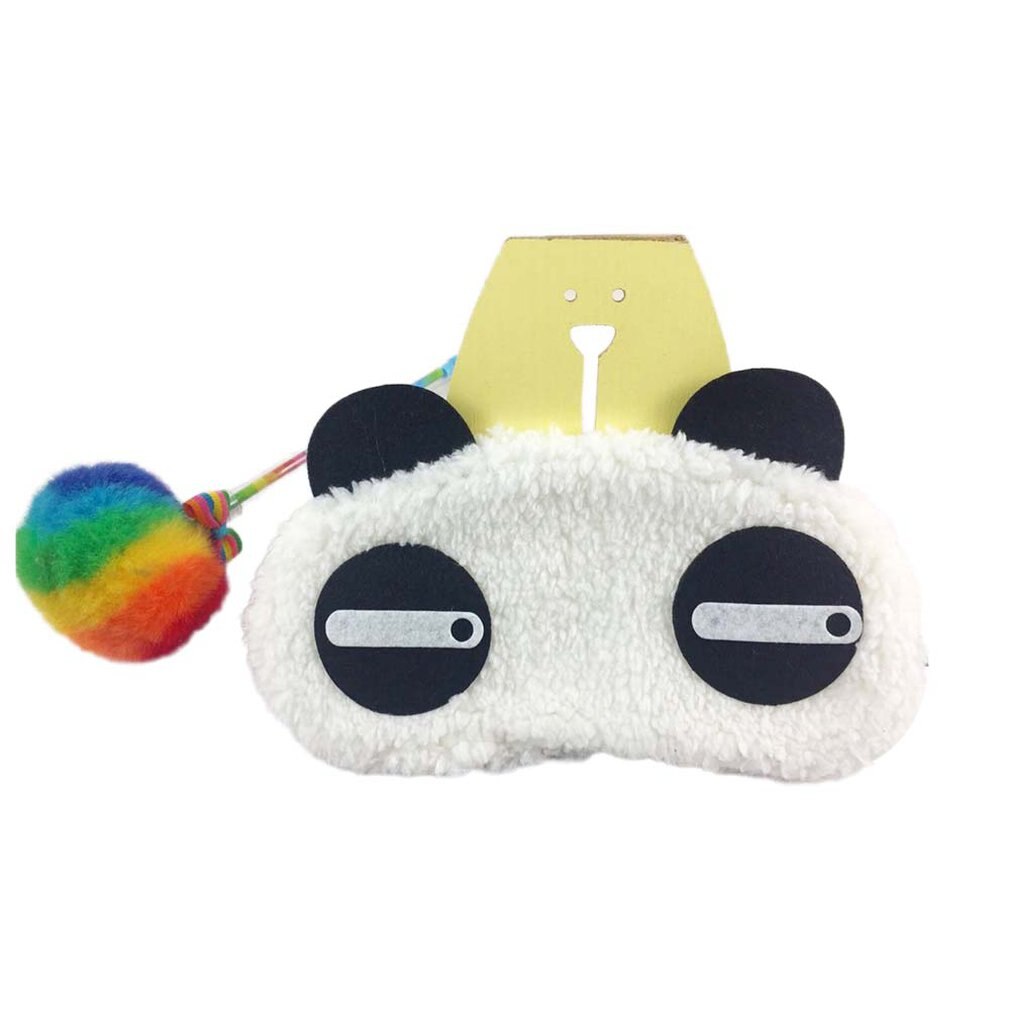 1PCS Nap Eye Shade Cartoon Blindfold Sleep Eyes Cover Travel Rest Patch Blinder Cute Panda Sleeping Eye Mask: B