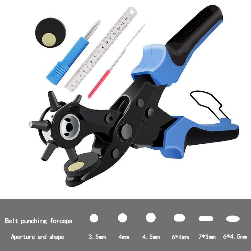 Eyelet and Eyelet Puncher Tool Scrapbook Kit DIY Manual Tools Kit Belt Hole Punch Plier Set for Belts Watch Bands Straps DIY: G
