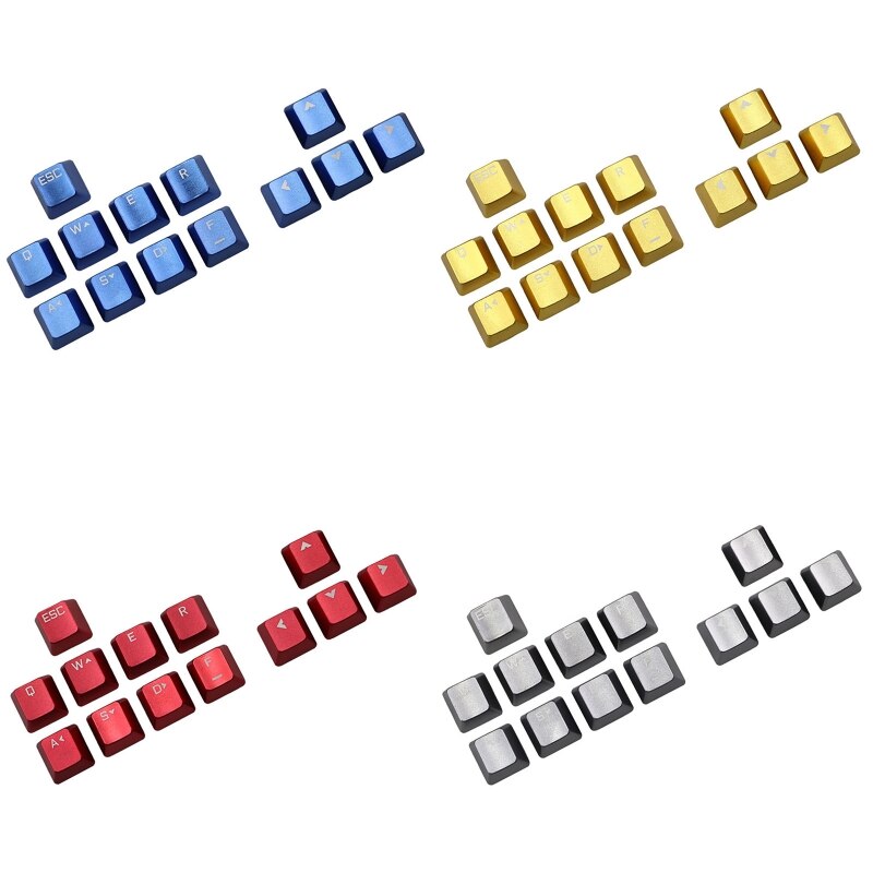 Replaceable Metal Keycap Front Word Keys Mechanical Keyboard Cross Shaft Key Cap 1XCB