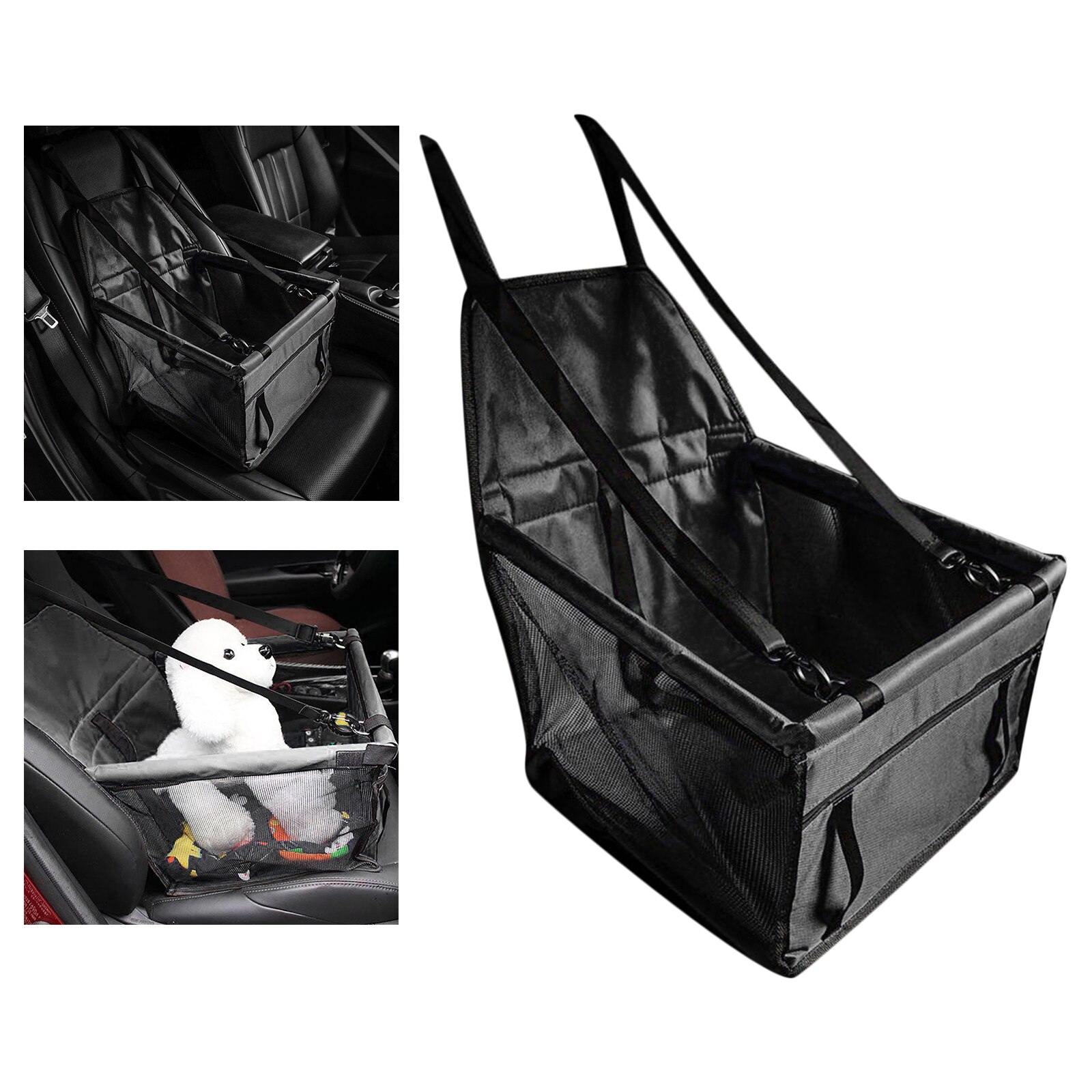 Extra Stable Dog Car Seat - Reinforced Car Seat With 4 Straps For Small