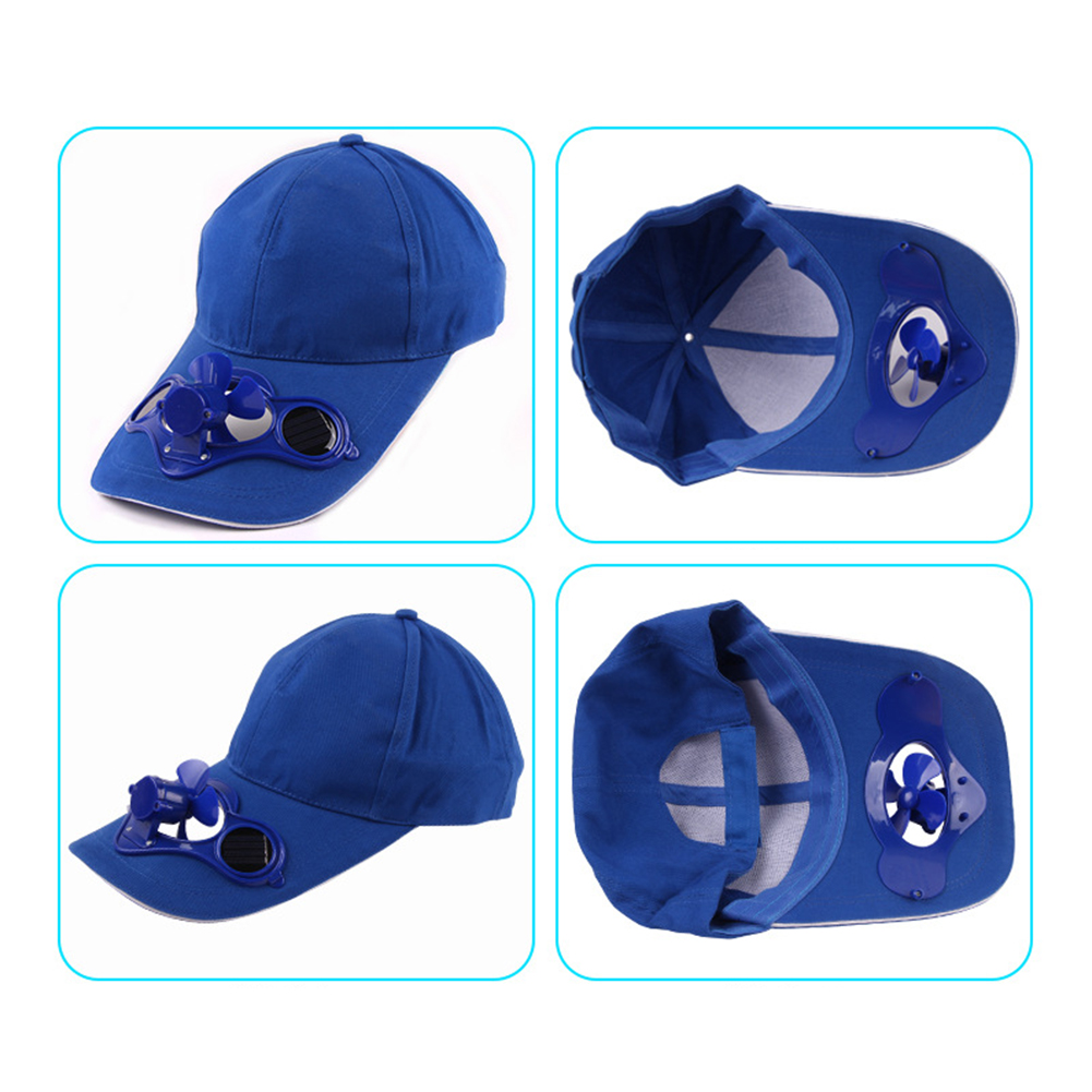 Summer Unisex Outdoor Sports Baseball Caps Hats with Solar Power Cooling Fan
