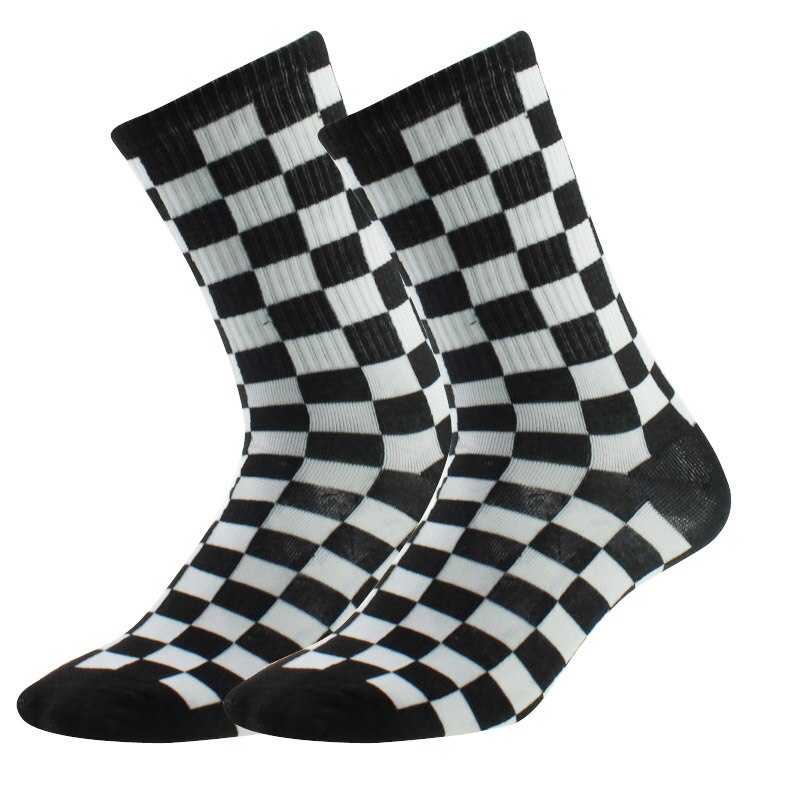 Lot De 4 Paires De Chaussettes Femme AKAMAS - Rayures Noires Et Blanches, Coton, Taille 35-41