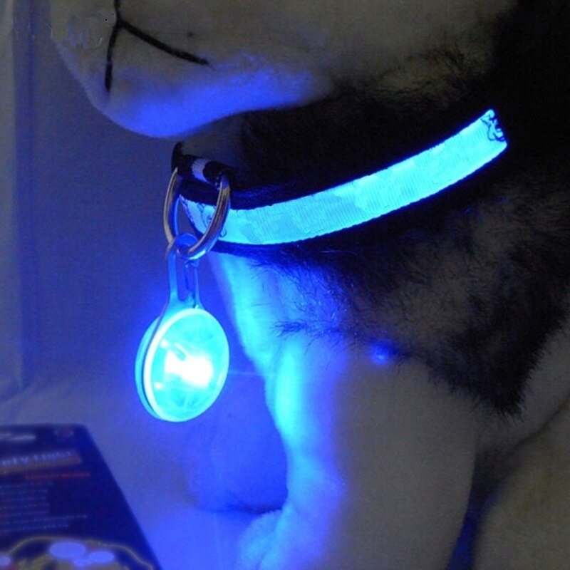 Dog Tag Huisdier Led Licht Hanger Night Flash Dierbenodigdheden Ketting Maatwerk Brilhante Para Caminhada Ao Ar Livre