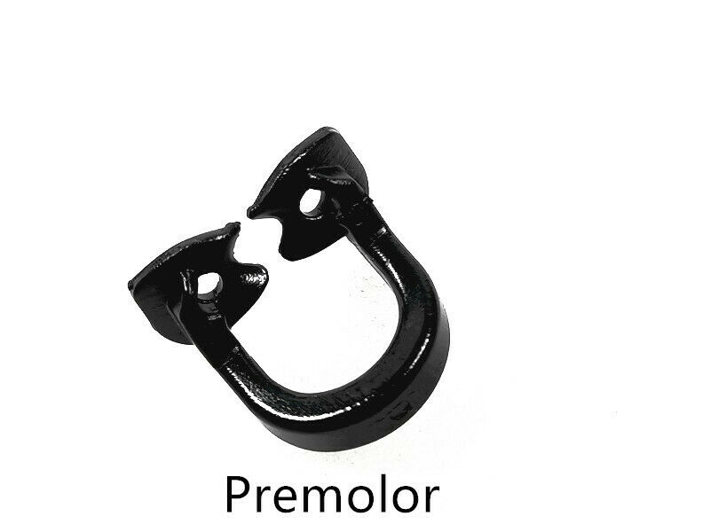 3 Stks/partij Dental Rubber Dam Klemmen Barrière Clips Zachte Hars Molaire Premolar Zwart/Zand Kleur: Black Premolar X3