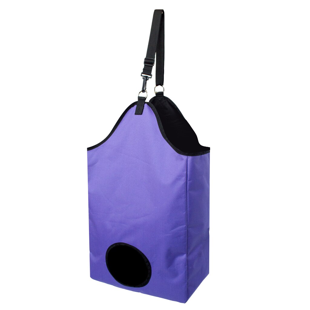 Waterproof Horse Hay Bag Equestrian Slow Feed Haylage Hay Bag Tote: Purple