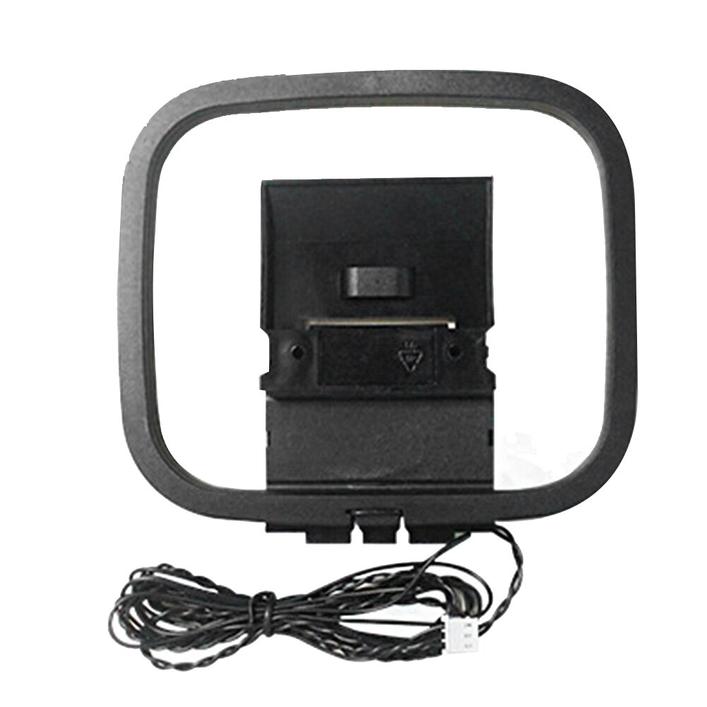 AM Loop Antenna HIFI Stereo Receiver 2 Pin Universal FM PVC Office Rustproof TV For Radio Anti Corrosion Stable Home Theater