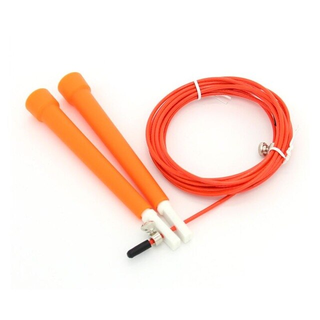 Adjustable Speed Jump Rope Steel Wire Skipping Skip Fitness Crossfit Exercise Workout 3 Meters Home Gym And Exercise Equipment: Orange