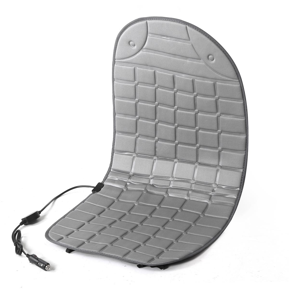 Universele 12V Auto Beschermende Verwarmd Zitkussen Verwarmd Covers 30W-45W 30-65 Graden verstelbare Auto Verwarming Pad Kussen: Grijs