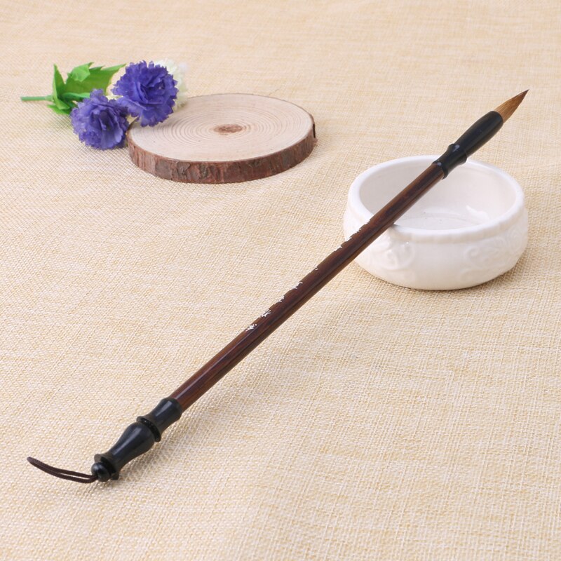 Chinese Calligraphy Brushes Pen Wolf Hair Writing Brush Wooden Handle