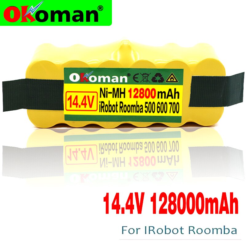 Hohe Kapazität 12800mAh 14,4 V Batterie Für iRobot Roomba Staubsauger 500 530 540 550 620 600 650 700 780 790 870