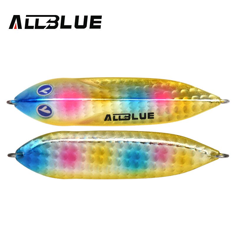 ALLBLUE SEABLUE Metal Jig Spoon 25G 40G 60G Artificial Bait Shore Fishing Jigging Lead Fish Sea Bass Fishing Lure: Color E / 60g