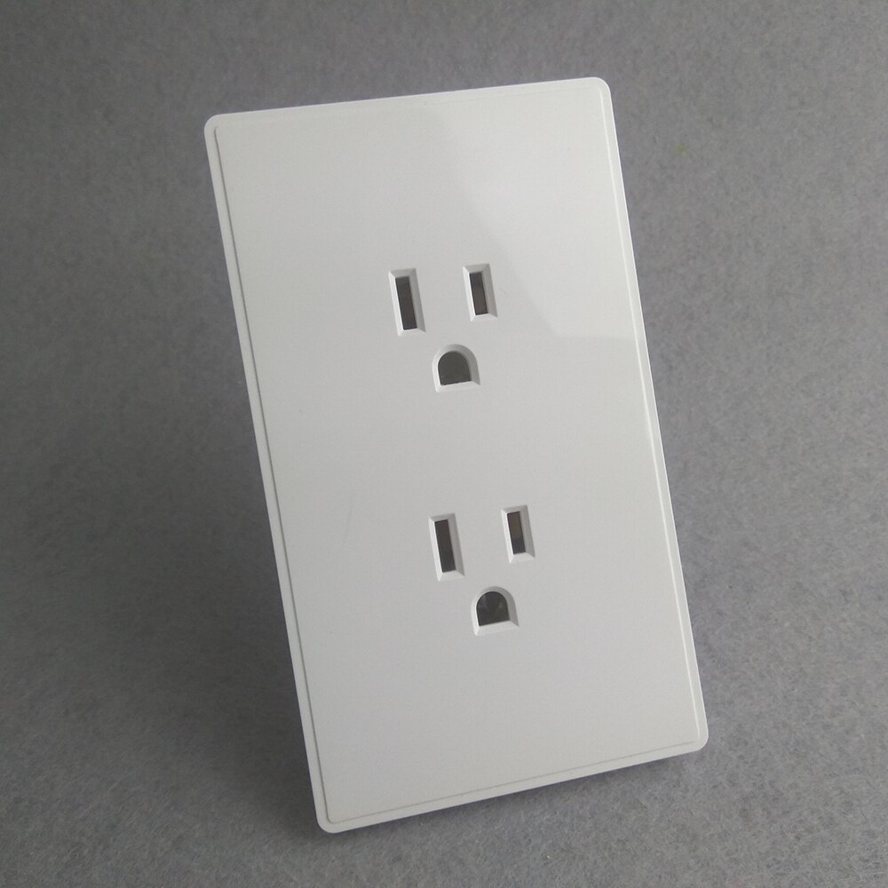 US Standard Dual Plug charge Socket Outlet,Americandouble Socket,15A,Tamper Resistant Duplex Receptacle,118*76mm
