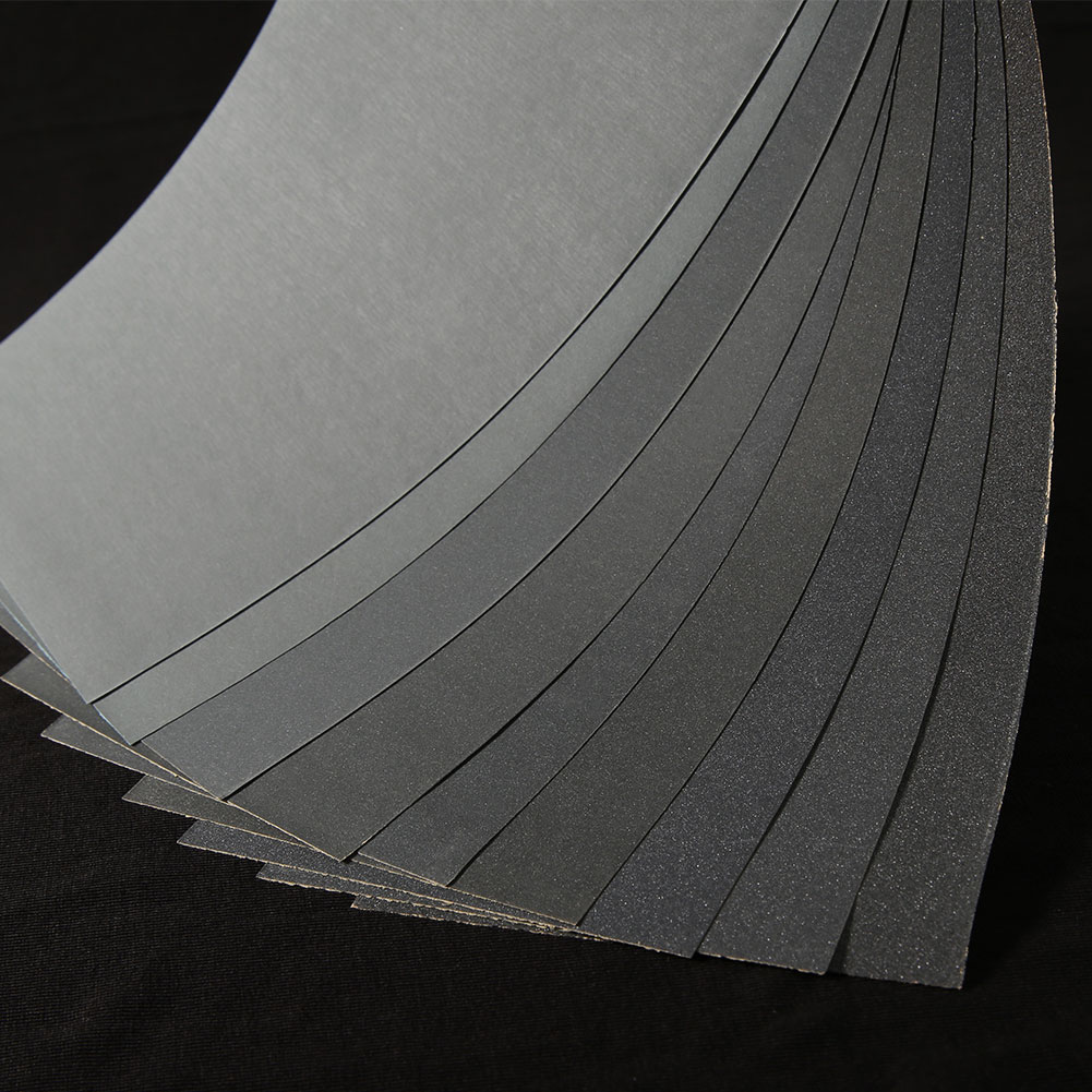 Seco mojado de papel de lija de 400/600/800/1000/1200/1500/2000/2500 papel variado para muebles de madera acabado de Metal lijado y automoción