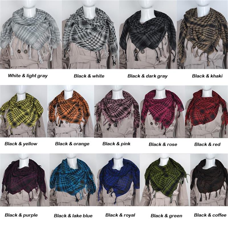 Collectie Vrouwen Arabische Shemagh Keffiyeh Palestina Sjaal Kafiya 13 Kleuren