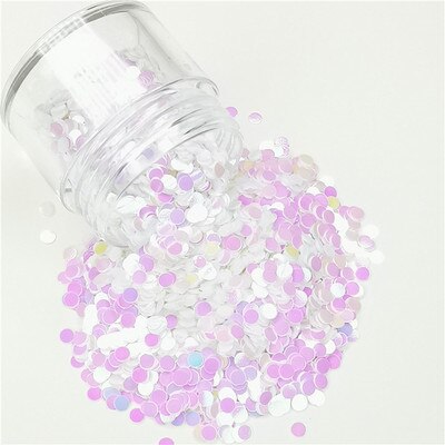 1 Doos 3Mm Dot Nail Pailletten Flakies Ronde Kleurrijke Nagels Flakies Paillette Accessoires 3D Nail Art Decoratie In Doos: c03r 10ml