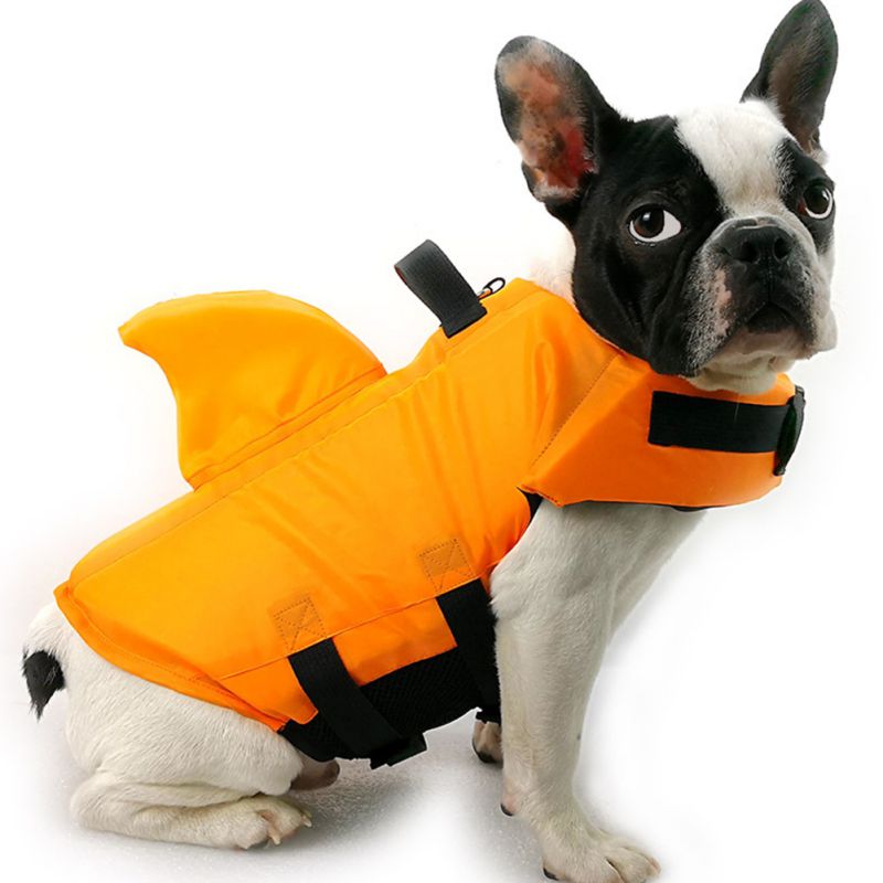 S / m / l / xl livredningsvest sommer haj kæledyr redningsvest hundetøj hunde badetøj kæledyr sikkerhedsjusterbar badedragt