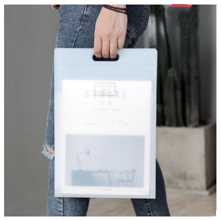 Portátil Simple A4 bolsa de documentos a prueba de agua archivo carpeta examen papel organizador caso expansión archivos Oficina papelería