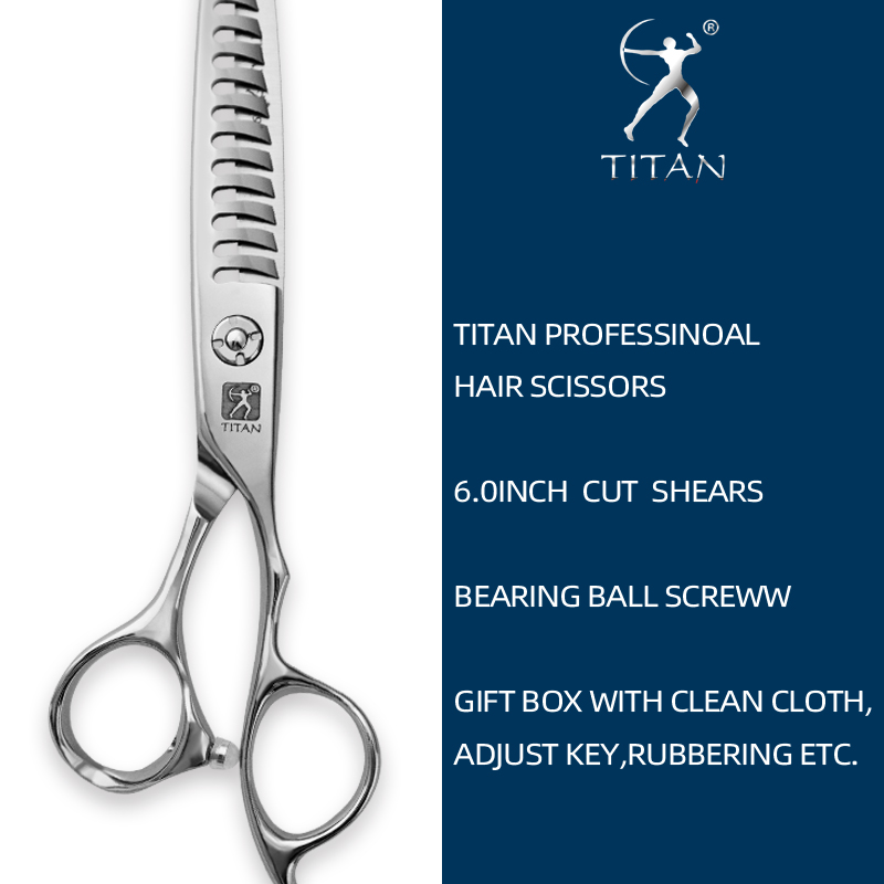 Titan-Tijeras profesionales para cortar el cabello, tijeras de peluquería, barbería