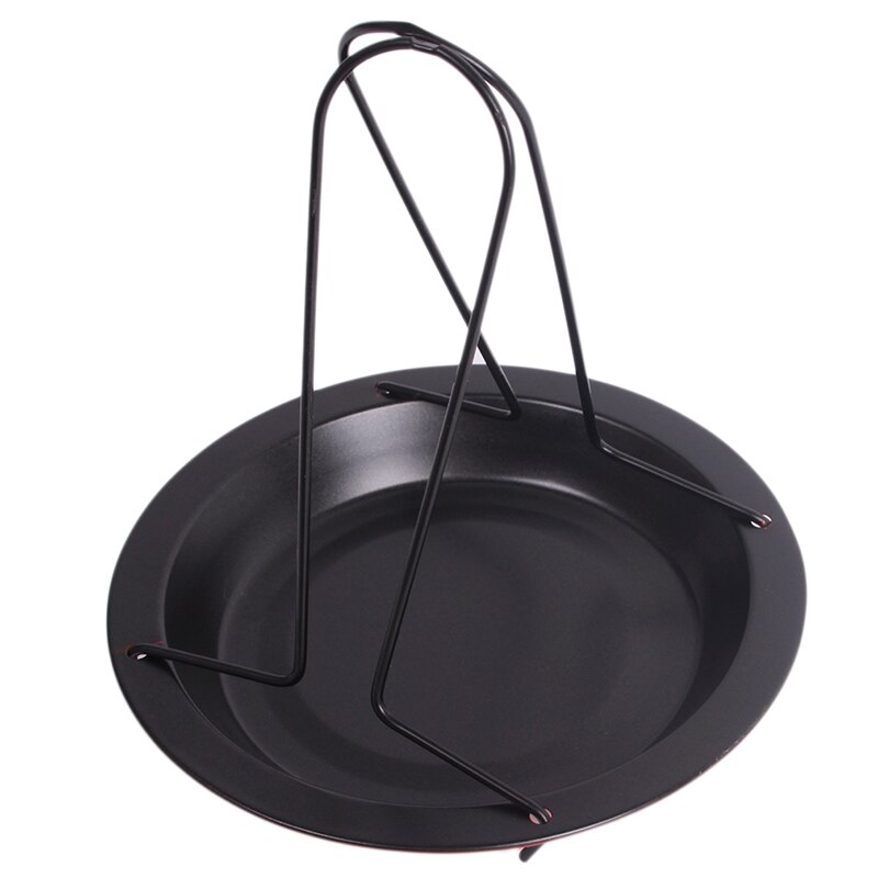 Bbq kolstål upprätt stekpanna kycklinggrill med skål bakplåt grillning non-stick verktyg för matlagning utomhus