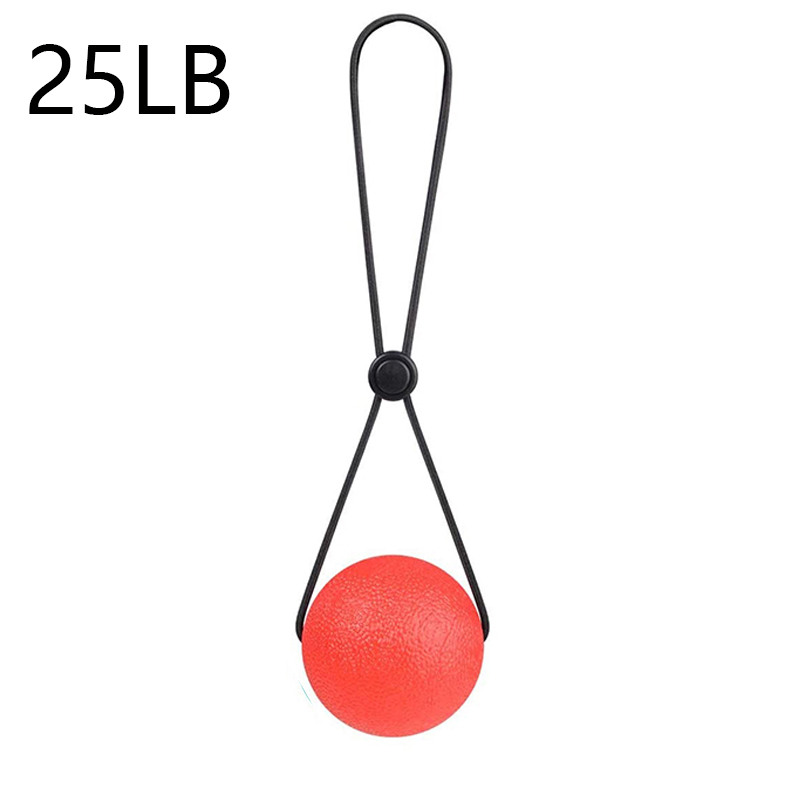 Pelota antiestrés portátil para apretar, pelota para aliviar el estrés, fortalece el ejercicio de mano y alivia la tensión, ideal para niños y adultos: 25LB Red