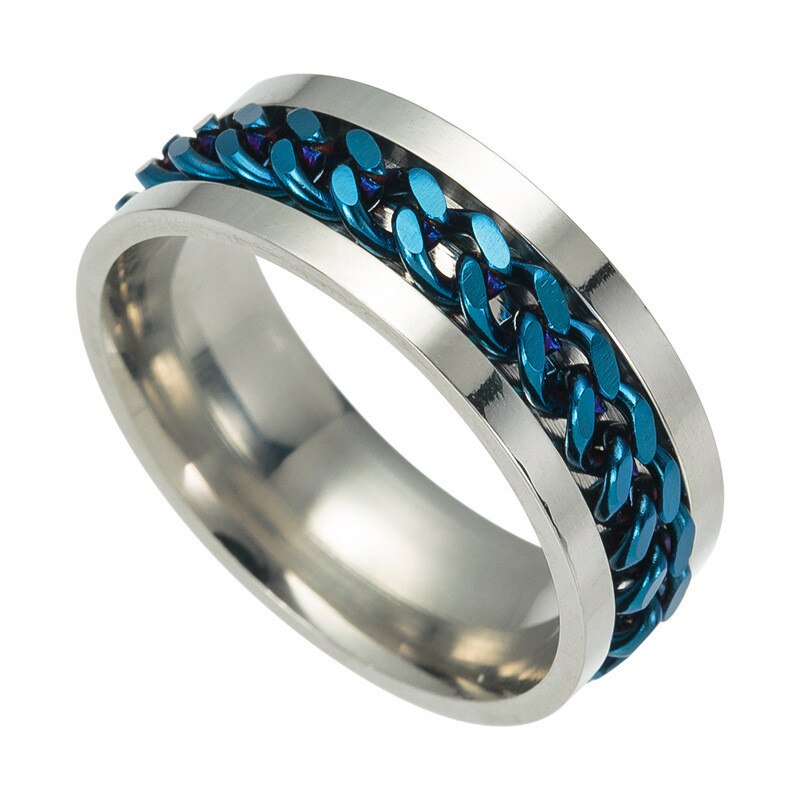 Creatieve Rvs Finger Ring Kurkentrekker Draaibaar Chrome Bier Flesopener Keuken Party Bar Gereedschap Thuis Gadgets Koppels: Blue