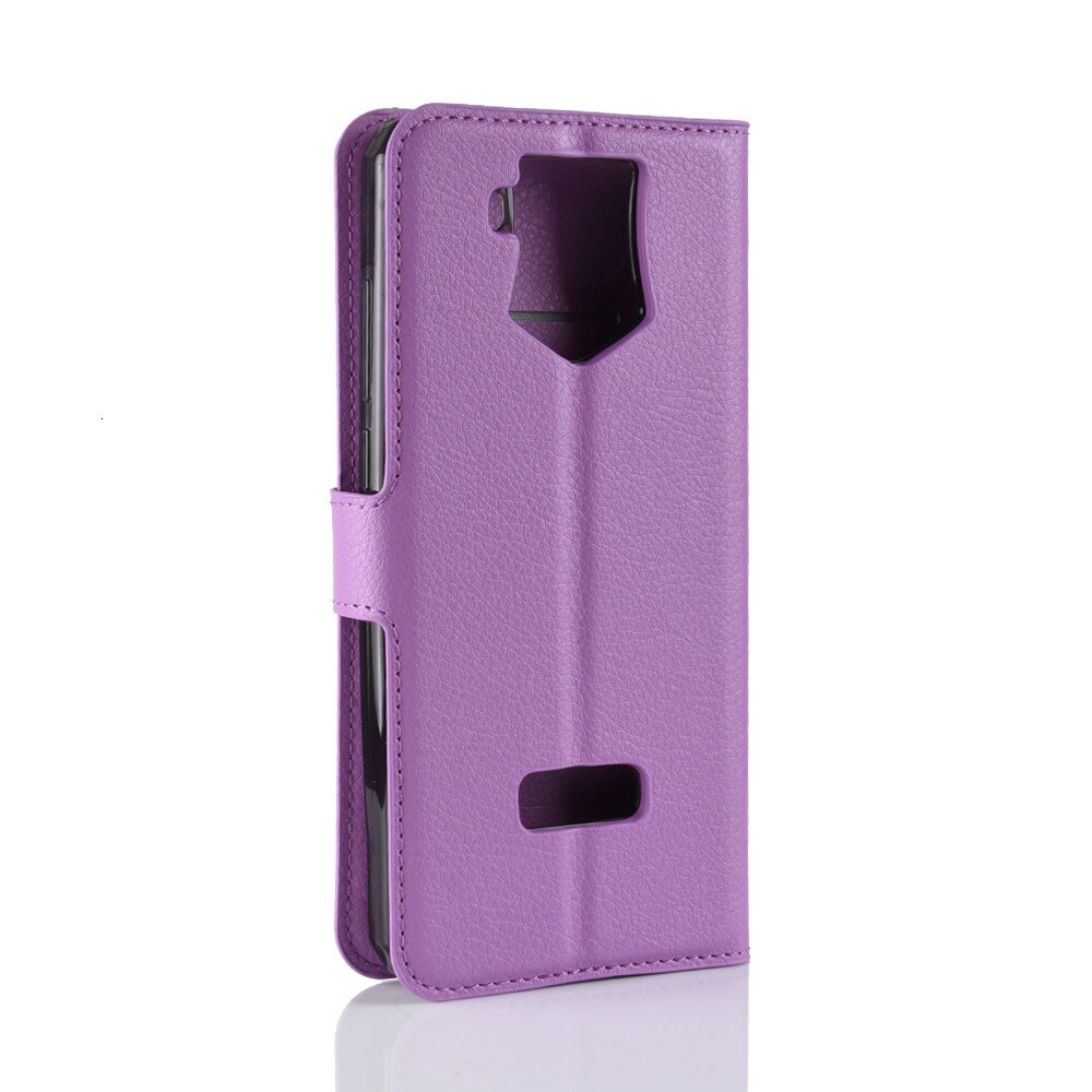 Oukitel K10 Back Cover Leather Flip Case Phone Case For Oukitel K10 Business Phone Bags Wallet Case Fitted Case: purple