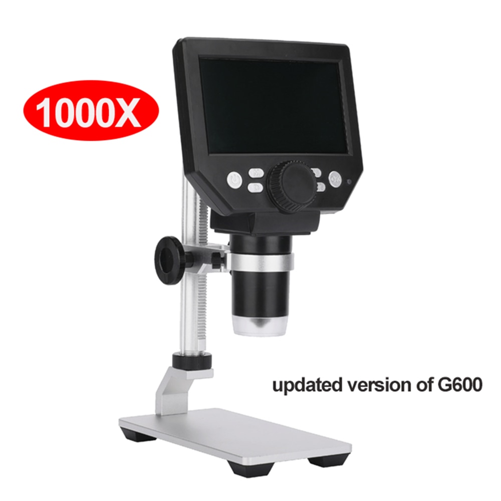 G1000 1000X Elektronische Usb Microscoop Digitale Solderen Video Microscoop Camera 4.3 Inch Lcd Endoscoop Vergrootglas Camera + Led