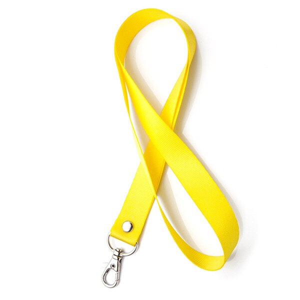 Badge Holder Lanyard 46CM Candy Color Lanyard for Name Tag ID Card Exhibition Card Holder Badge Holder Office and School Supplie: gold