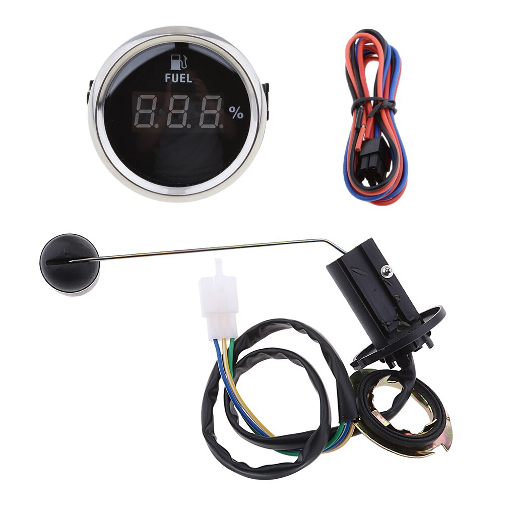 2 inch 52mm Marine Dash Mounted Fuel Lever Gauge & Sensor E1/2F