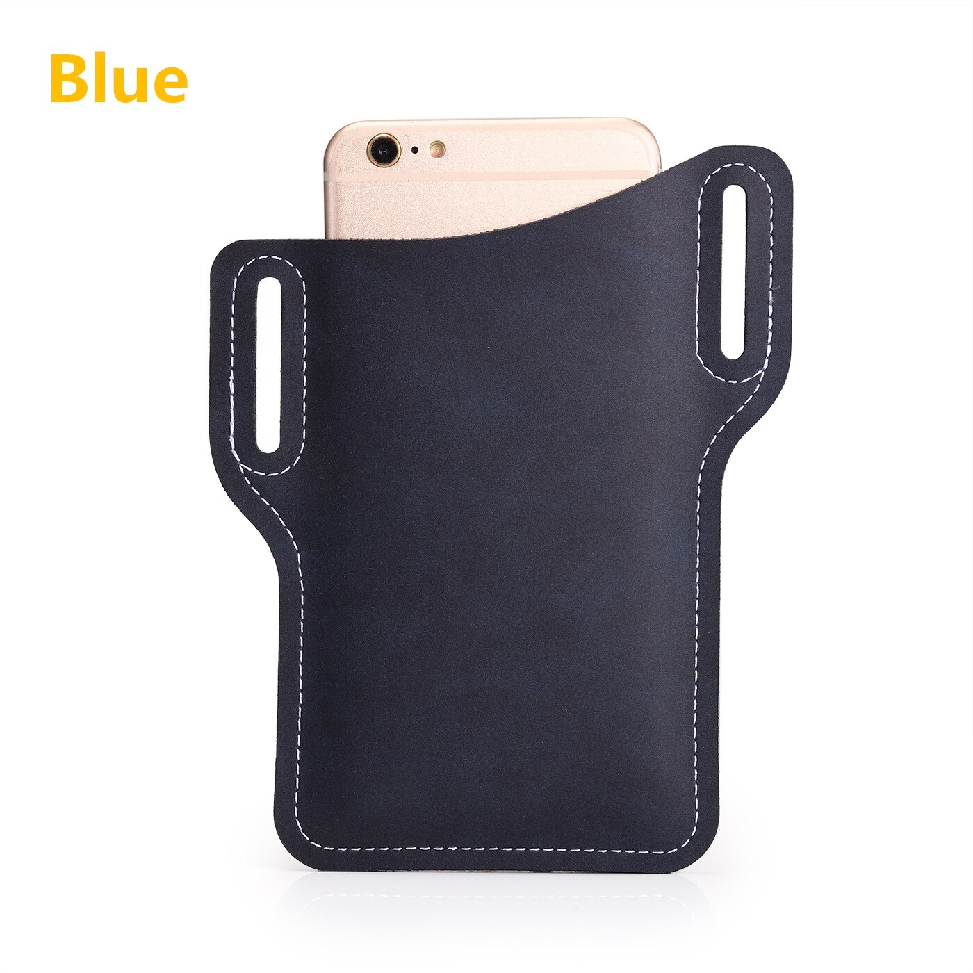 Mannen Vrouwen Gsm Loop Holster Case Zakken Draagbare Multifunctionele Heuptas Pu Lederen Mobiele Telefoon Portemonnee Vintage Riem Tas