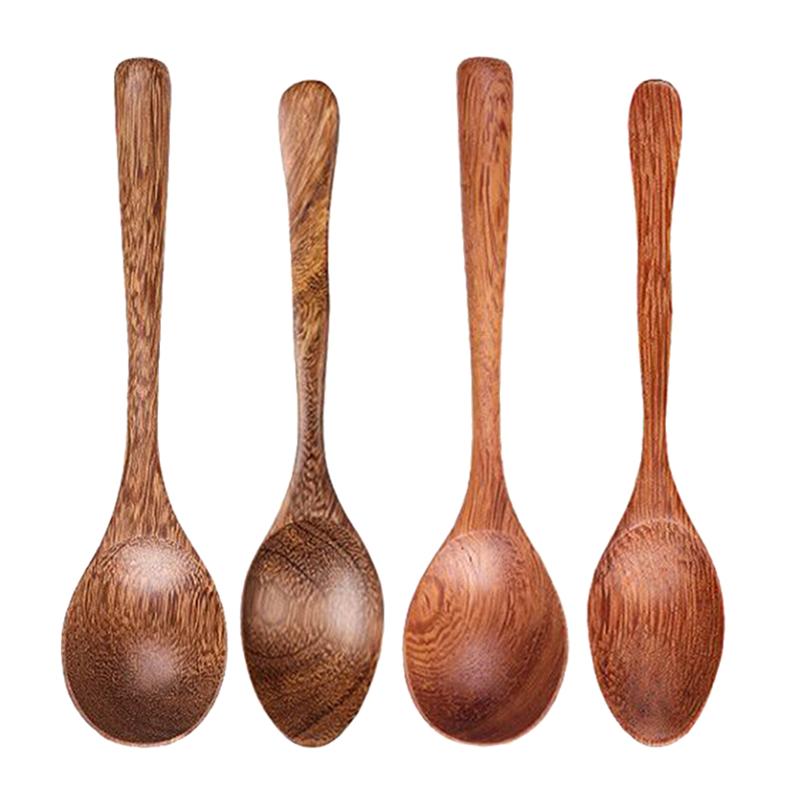 4 pezzi in stile giapponese cucchiaio di riso in legno spatola manico lungo zuppa palette mestolo Catering cucina utensili da cucina stoviglie