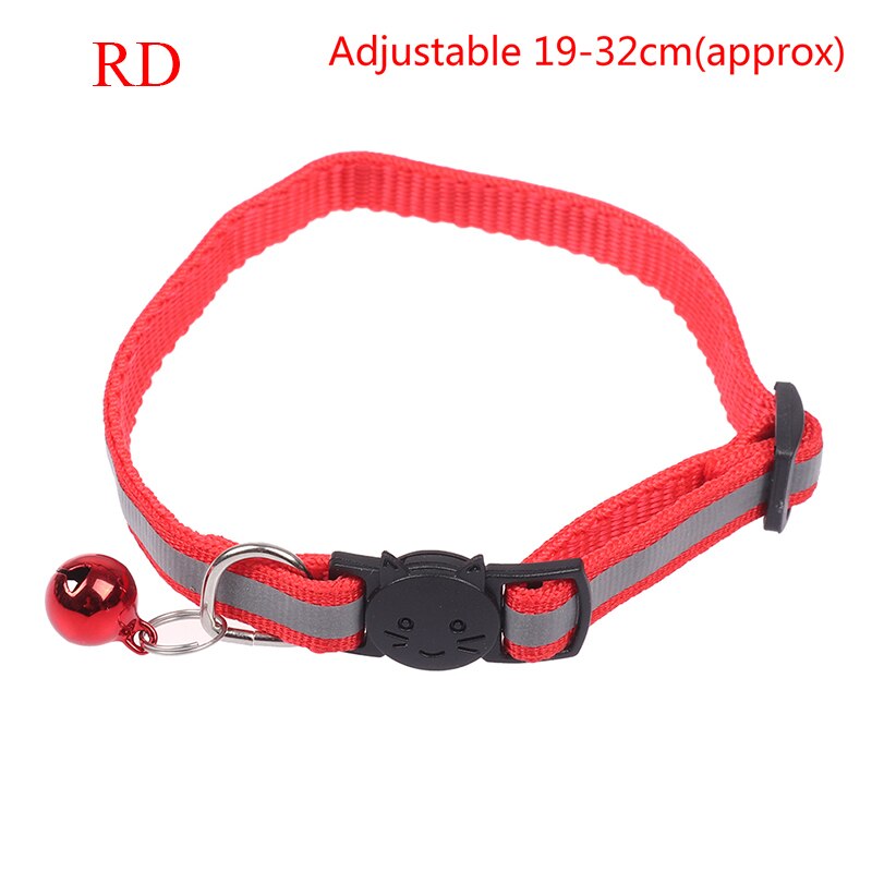 1PC breloque réfléchissante et cloche chat collier de chien sécurité élastique réglable produit pour animaux de compagnie: 9