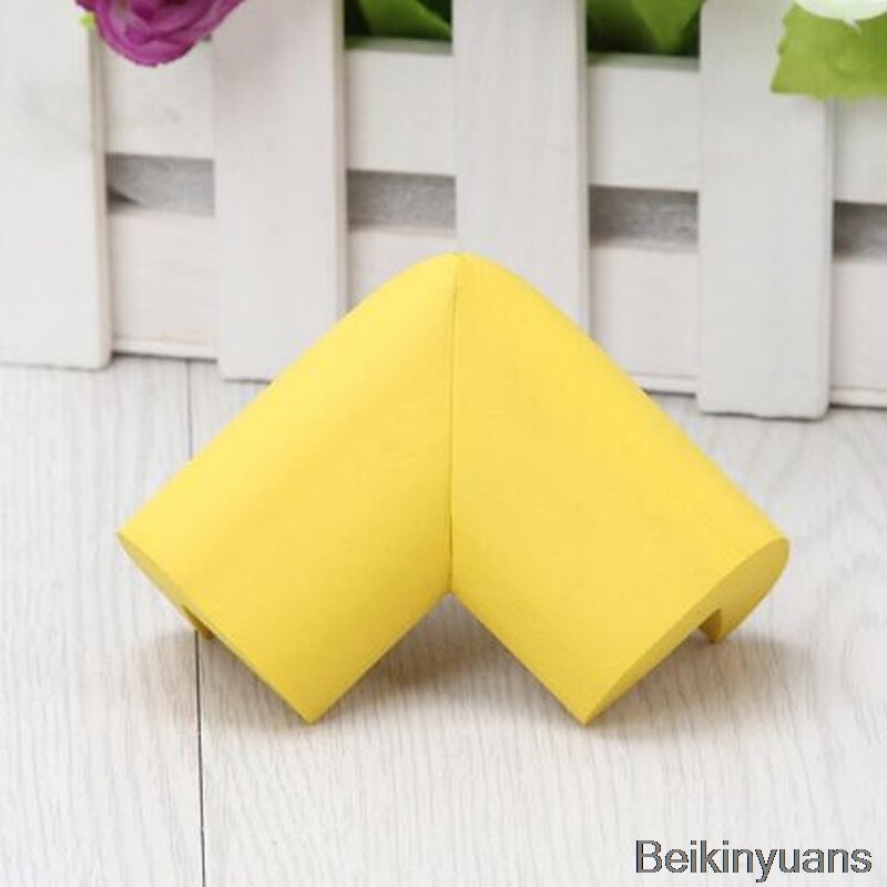 2018 4 szt. W kształcie litery L poszerzone zabezpieczenie przed kolizją ochraniacz narożny zabezpieczenie przed dziećmi kąt bezpieczeństwa ochrona krawędzi kąt: żółty