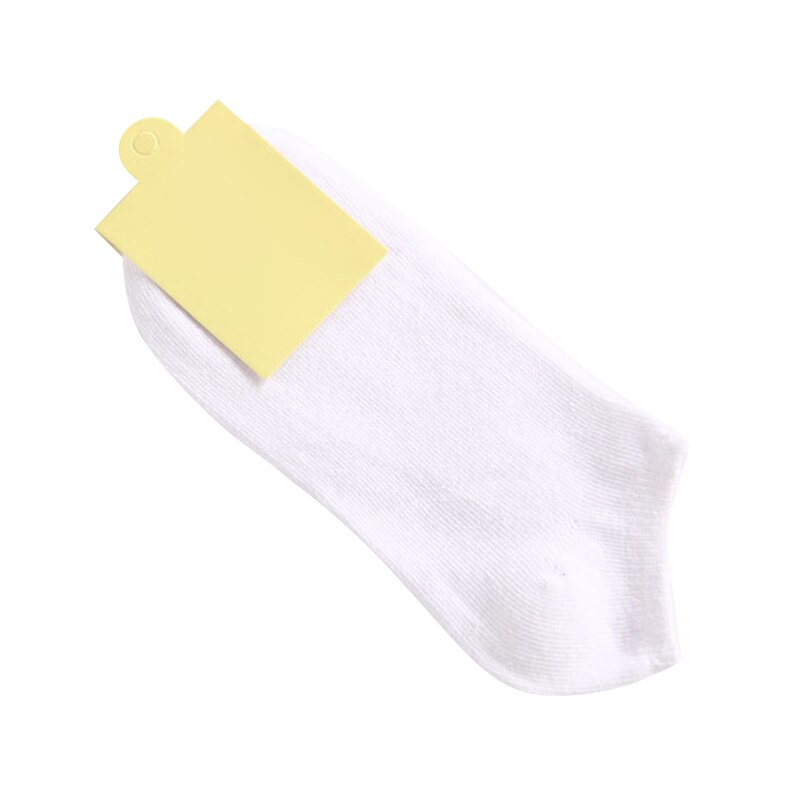 Damestrømper lavt skåret ankel afslappet tynde korte sokker ensfarvede sokker til sommer forår  h9: Hvid